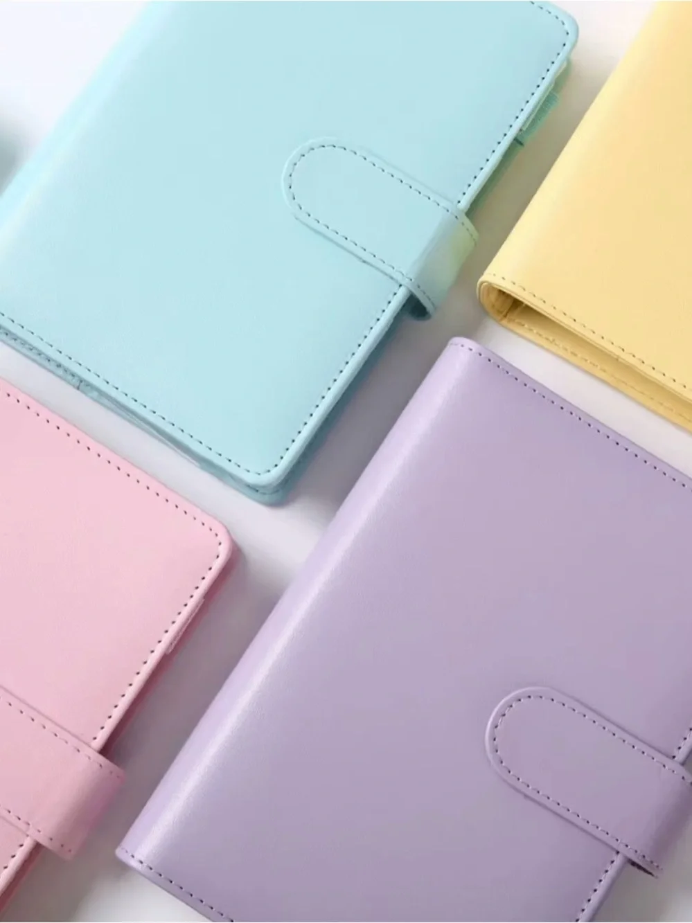 Pastel PU Leather Planner Notebook - Lavender